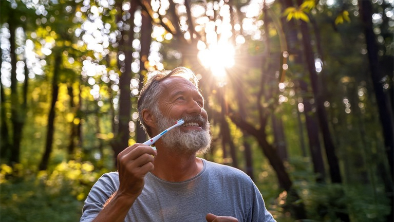 Autumn sun looking after your teeth